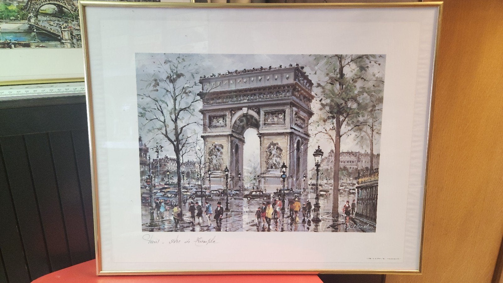 prints: Arc de Triomphe & Eiffeltoren, Antiek en Kunst, Ophalen