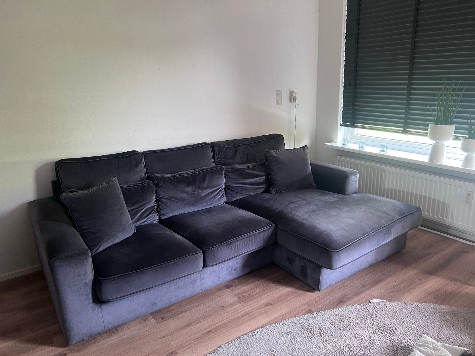 Goossens hoekbank, Ophalen, 250 tot 300 cm, Gebruikt, 100 tot 125 cm
