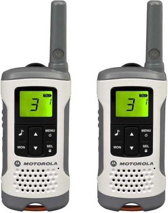 Motorola TLKR T50 Walkie Talkie Set - Zo goed als nieuw, Telecommunicatie, Portofoons en Walkie-talkies, Ophalen of Verzenden