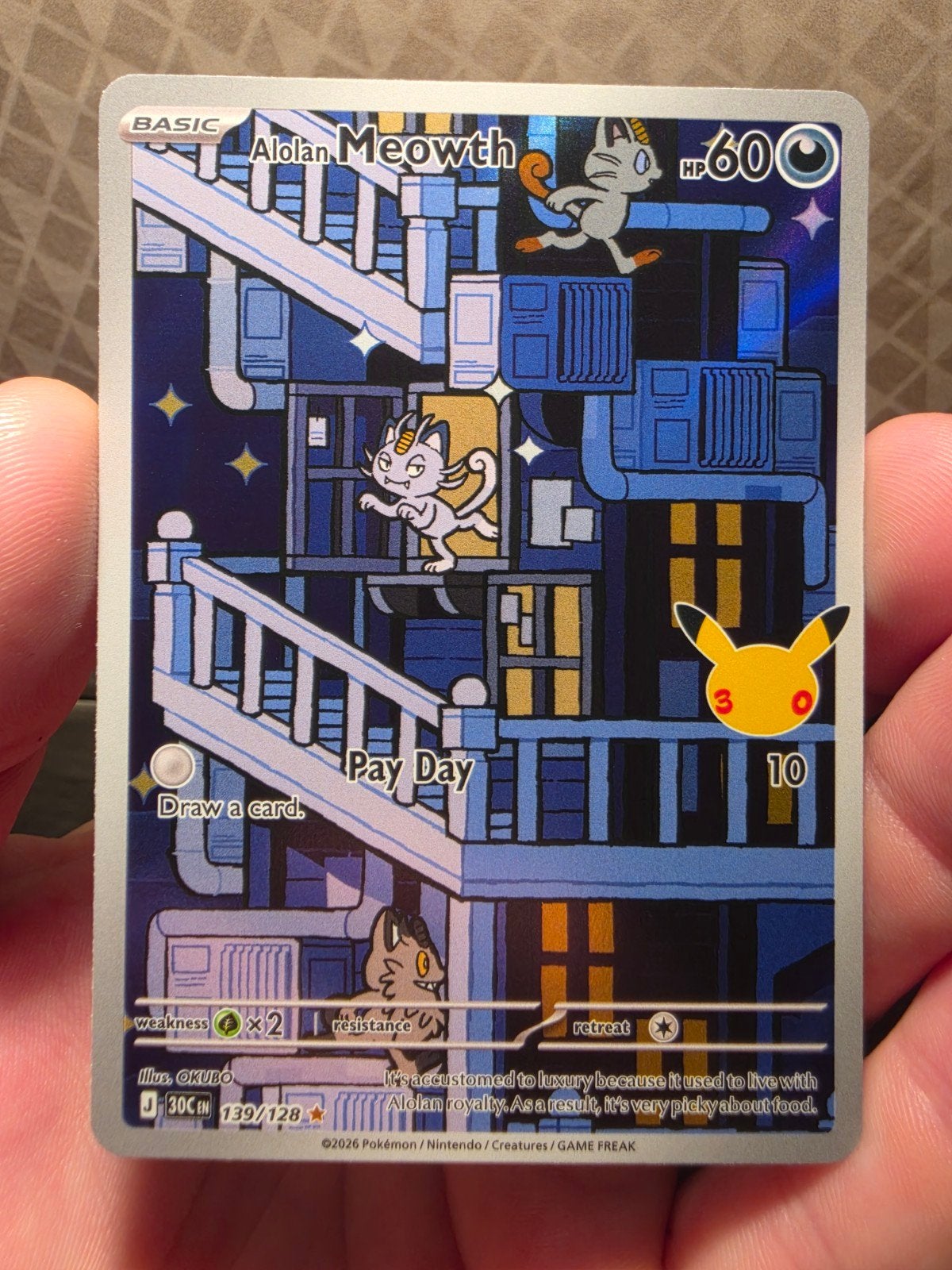 Alolan Meowth (30C 139)
30th Celebration, Ophalen of Verzenden