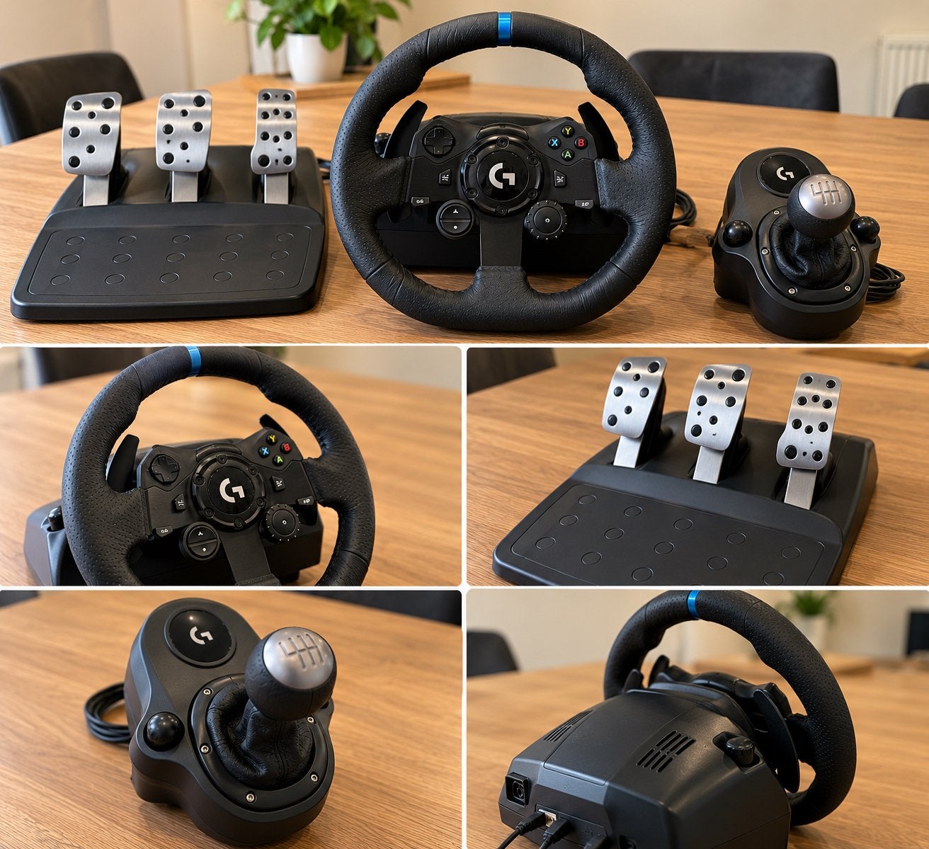 Logitech G923 racestuur + shifter + pedalen, 1 speler, Racen en Vliegen, Ophalen of Verzenden, Zo goed als nieuw