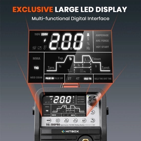 TIG200PRO Lasmachine – TIG Lasser – MMA Lasapparaat, Corvance B.V., Verzenden, Nieuw, Corvancebol@gmail.com