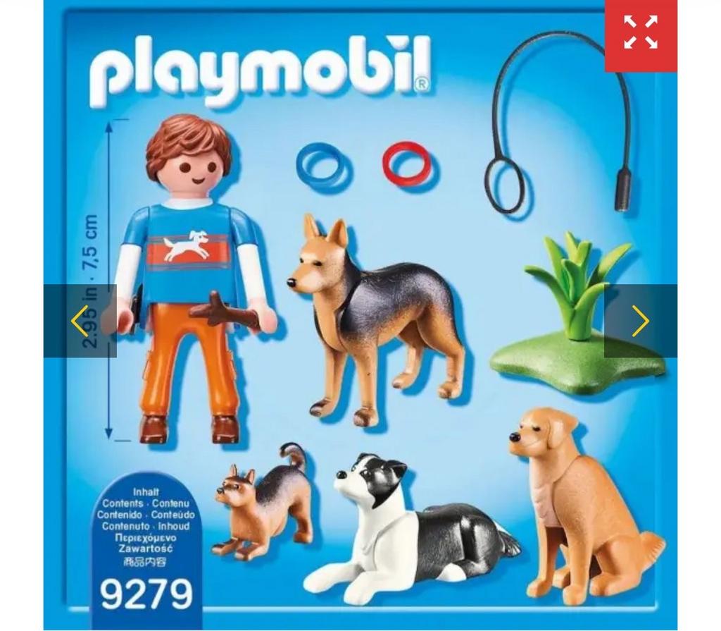Playmobil 9279 Hondenuitlaatservice met 3 honden, Ophalen of Verzenden, Zo goed als nieuw, Complete set