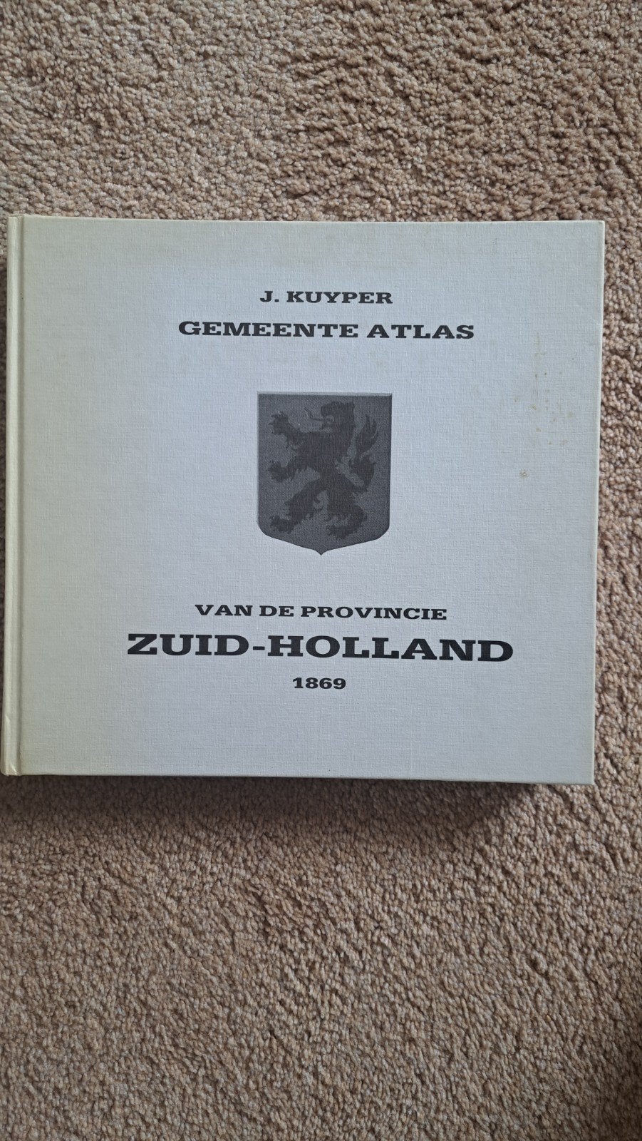 Gemeente Atlas Zuid-Holland 1869, Boeken, Gelezen, J. Kuyper, Overige atlassen, Ophalen of Verzenden