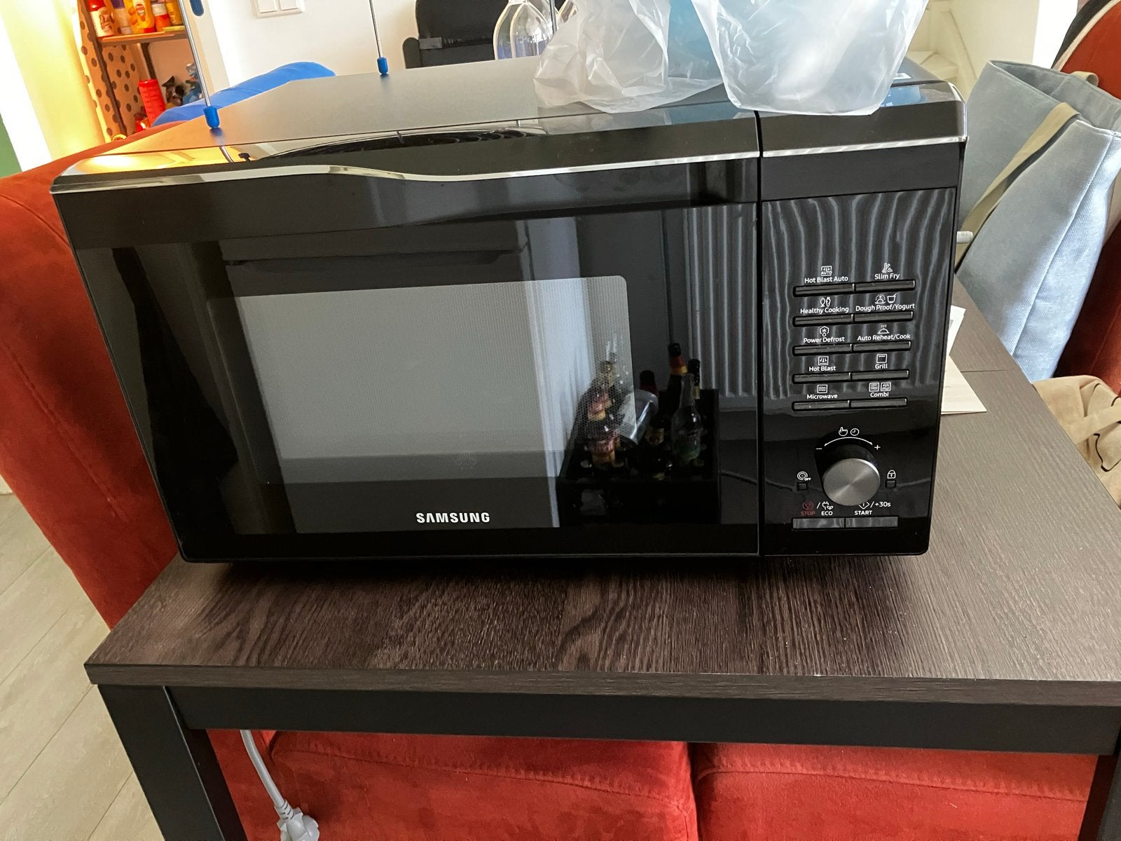 Samsung Combimagnetron MC28M6035KK/EN - Zo goed als nieuw, Witgoed en Apparatuur, Magnetrons, Ophalen, Combimagnetron, Grill, Zo goed als nieuw