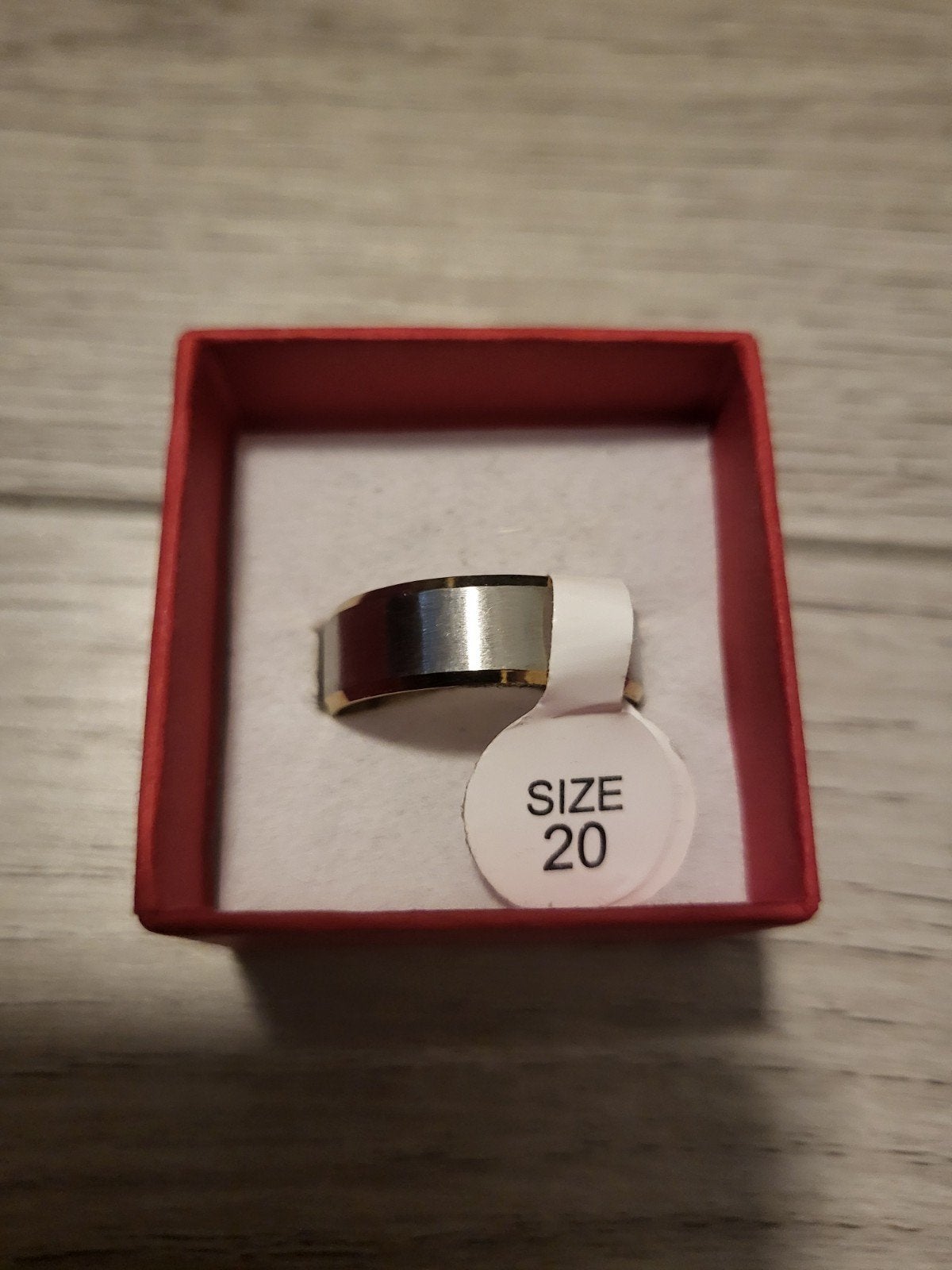Nieuwe ring, maat 20, Sieraden, Tassen en Uiterlijk, Ringen, IJzer of Staal, 19 tot 20, Nieuw, Ophalen of Verzenden