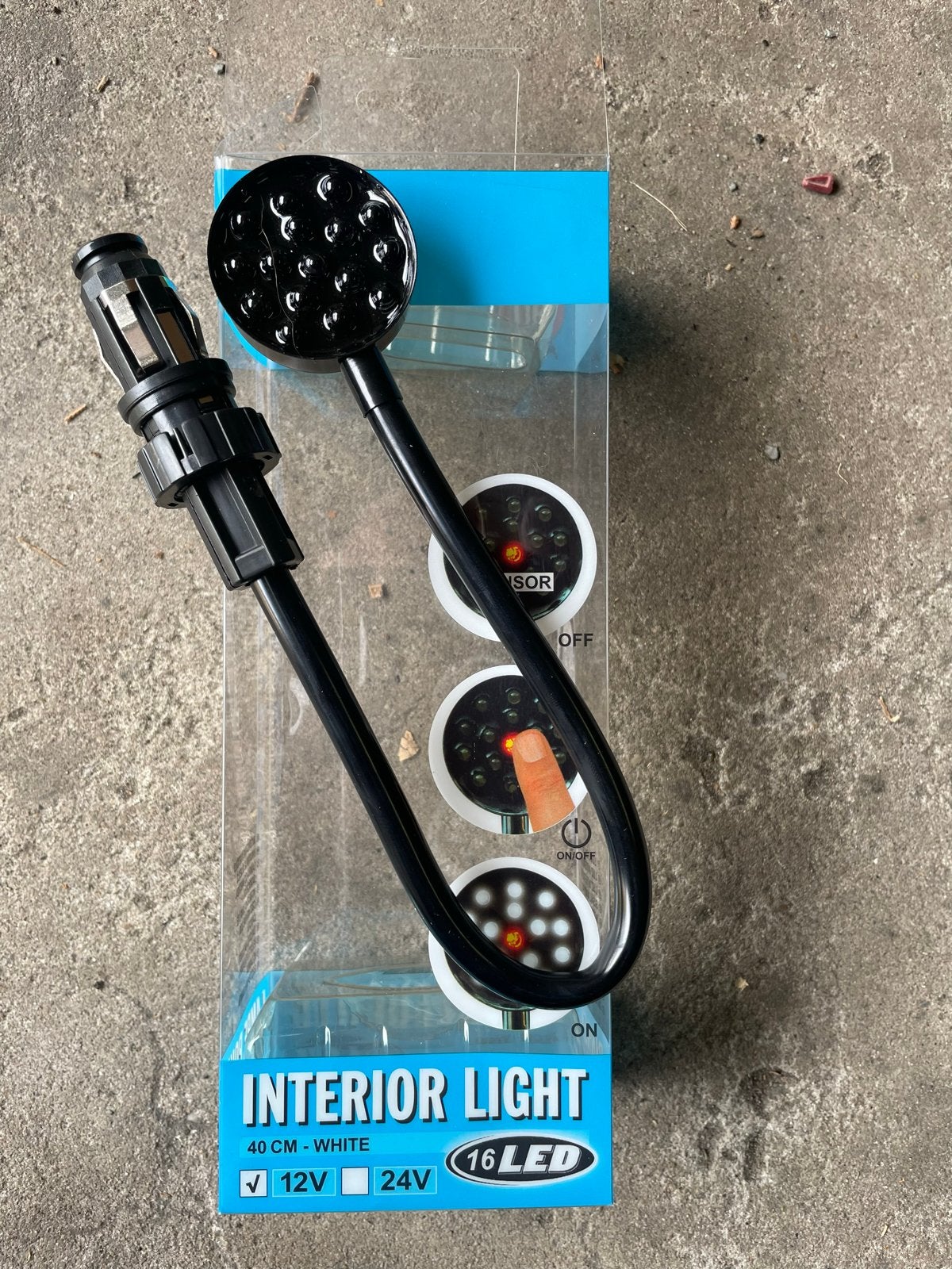 12V Kaartleeslamp met sensor en flexibele arm, Ophalen of Verzenden, Nieuw