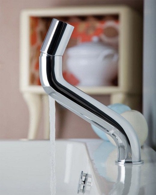 Bonomi Virgo design wastafelkraan chroom, praktisch nieuw, Ophalen of Verzenden, Zo goed als nieuw, Chroom, Kraan