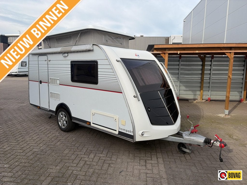 Kip Kompakt 37 EKV | ZEER NETJES | LUIFEL | FIETSDR., Caravans en Kamperen, Caravans, Kip, Tot en met 2, Bedrijf, 750 - 1000 kg