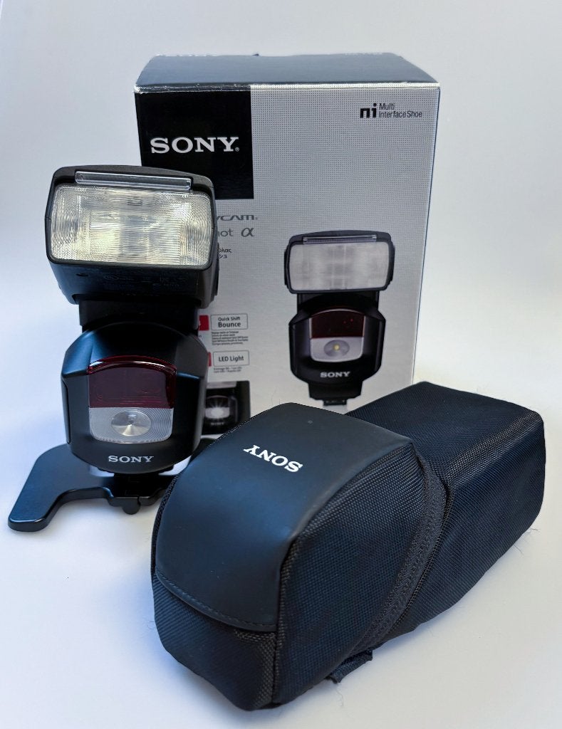 Sony HVL-F45RM Externe Flitser voor Sony camera's, Audio, Tv en Foto, TTL, Externe flitser, Ophalen of Verzenden, Zo goed als nieuw