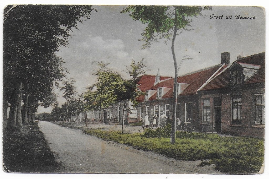 Renesse Gelopen Ansichtkaart ( B6696 ), Ophalen of Verzenden, 1940 tot 1960, Gelopen