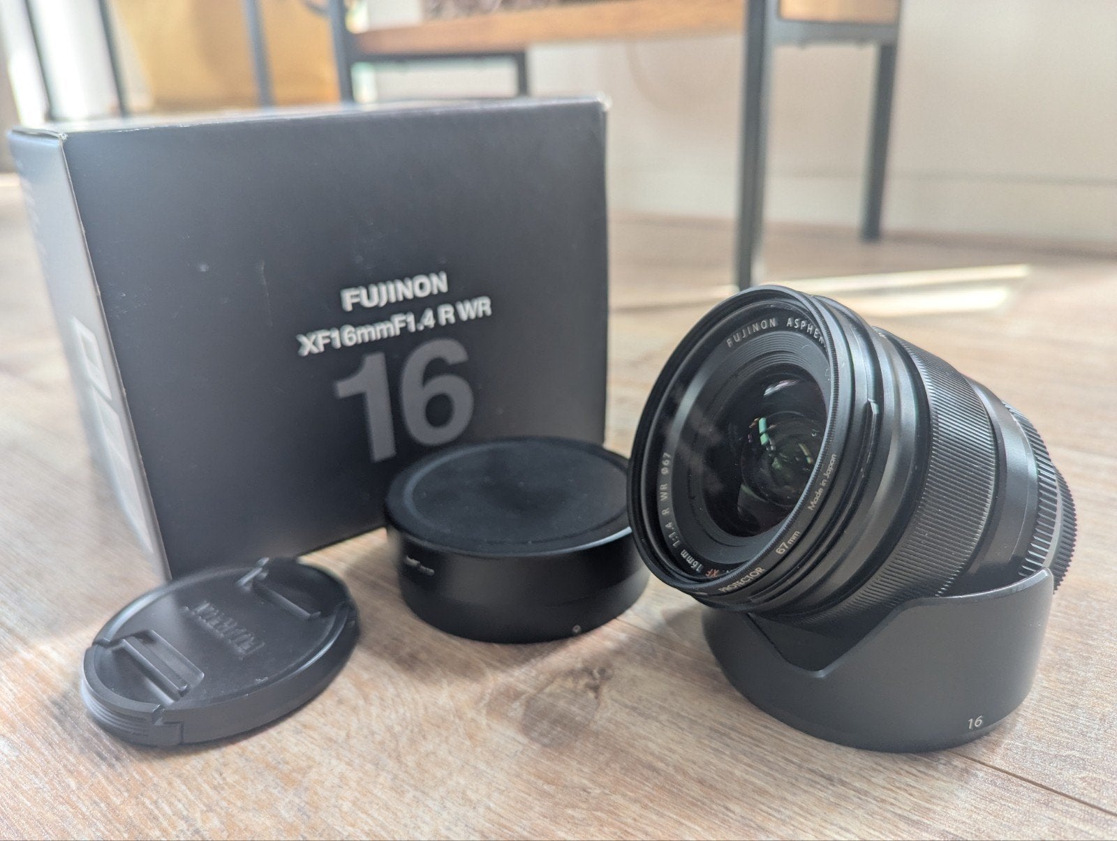 Fujifilm Fujinon XF 16mm f/1.4 R WR + accessories, Audio, Tv en Foto, Fujifilm, Fujifilm X-mount, Gebruikt, Autofocus
