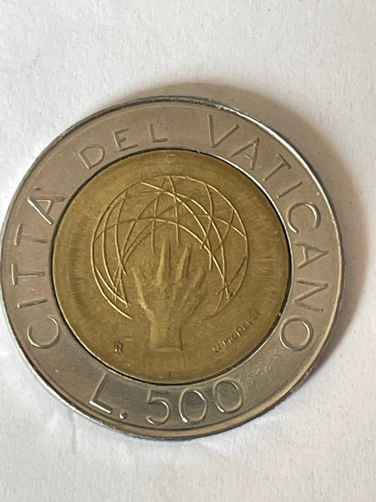 500 Lire Vaticaanstad 1980 - Johannes Paulus II, Postzegels en Munten, Ophalen of Verzenden, Overige landen, Losse munt