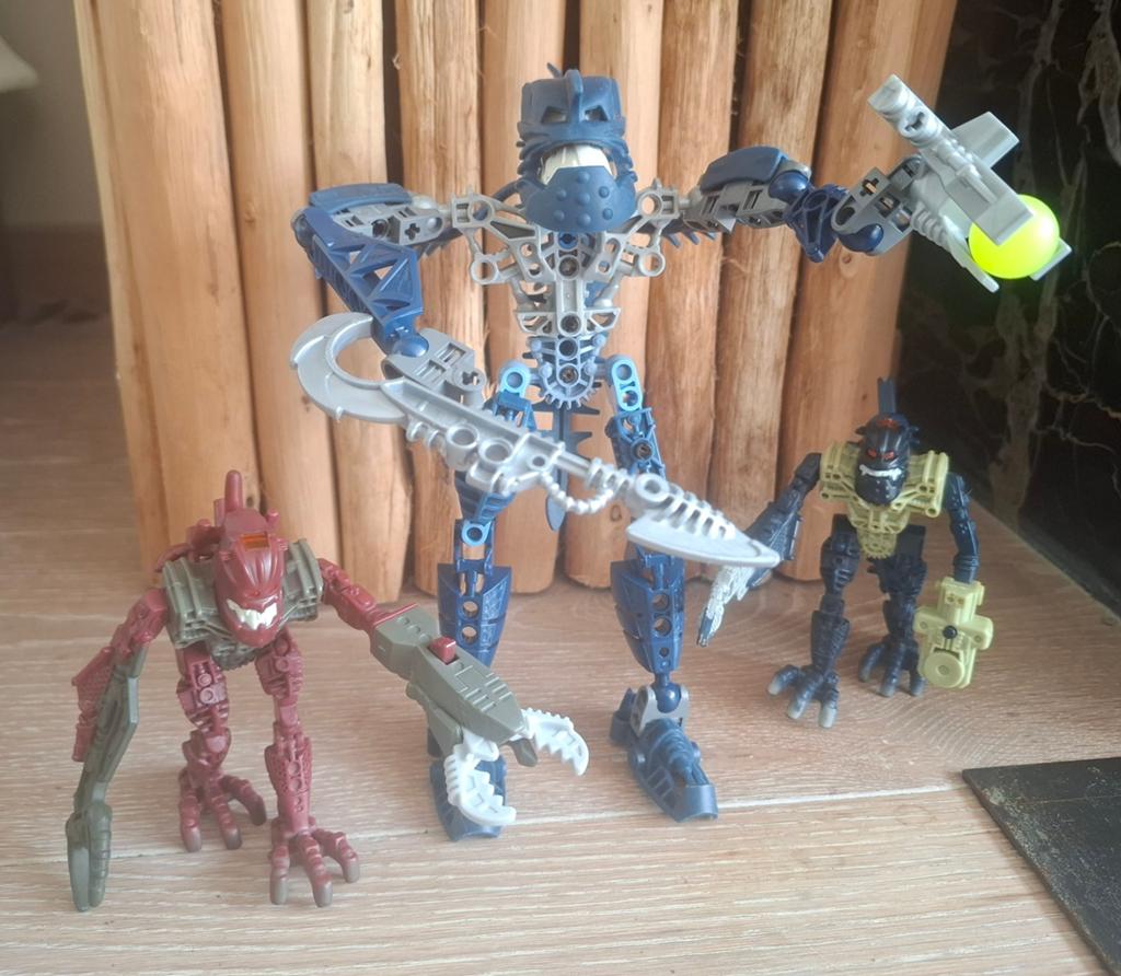 Bionicle Lego set van 3 Piraka, G1, Ophalen of Verzenden, Zo goed als nieuw