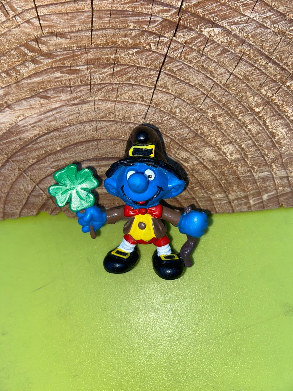 Smurfen st patrick smurf, Verzamelen, Smurfen, Ophalen of Verzenden, Zo goed als nieuw, Verschillende Smurfen