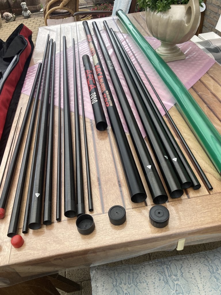 Te Koop ARCA Hengel PAK 9.50 meter MATCH 7010, Ophalen, Zo goed als nieuw, Vaste hengel