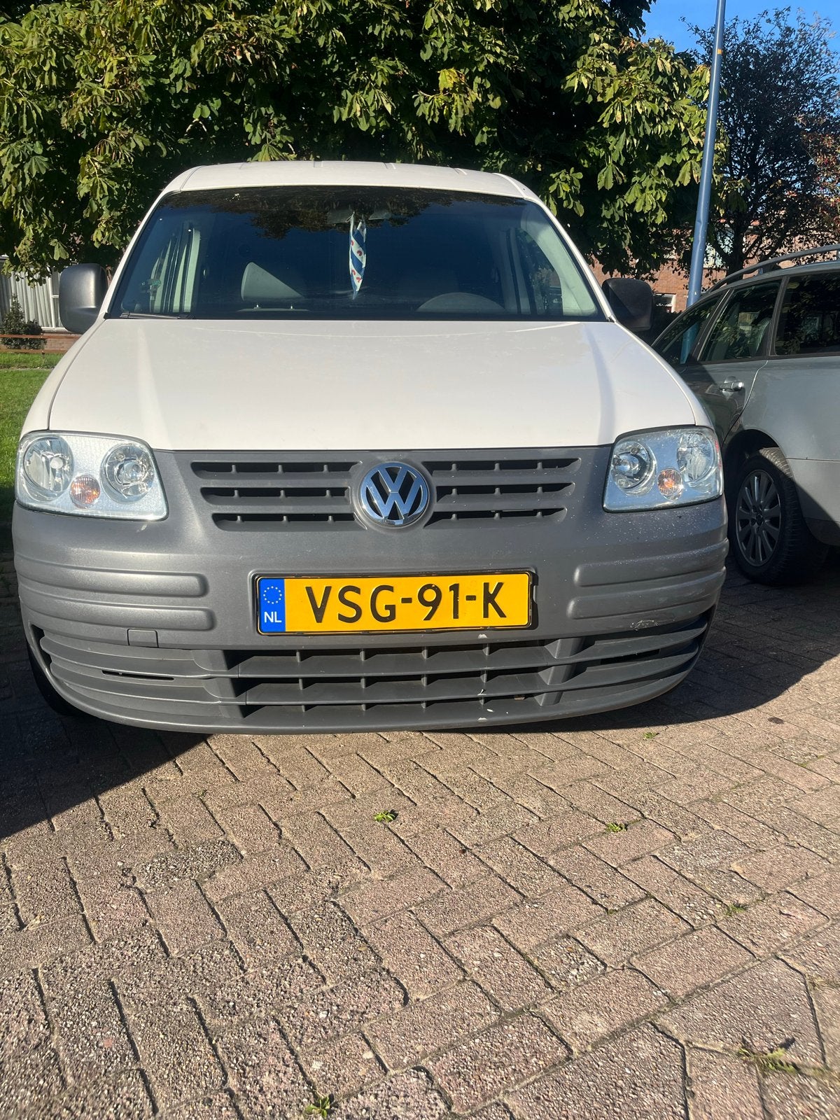 Volkswagen Caddy Benzine 2005, Voorwielaandrijving, Stof, Volkswagen, Wit