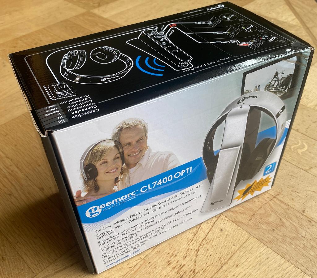 Geemarc CL7400 OPTI amplified wireless tv listener headset, Ophalen of Verzenden, Nieuw, Overige merken, Draadloos