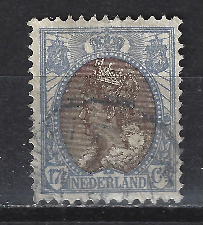 NVPH 67 gebruikt Wilhelmina 1899 ; OUD NEDERLAND per stuk, Postzegels en Munten, Postzegels | Nederland, Gestempeld, T/m 1940