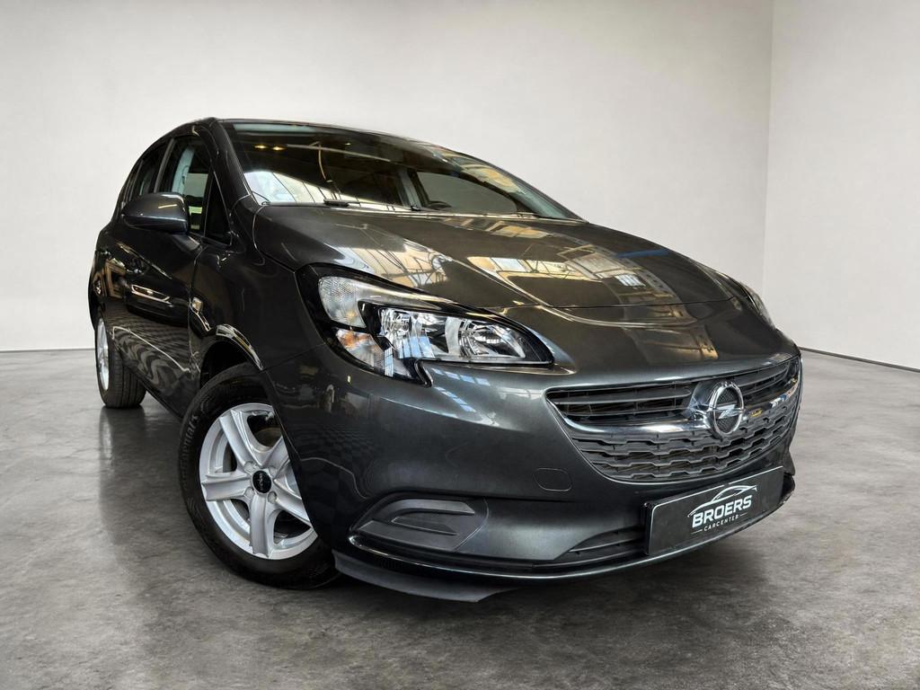 Opel Corsa 1.4 Edition|LAGE KM|STOEL/STUUR VERWAM.|AIRCO|CRU, Voorwielaandrijving, Stof, Gebruikt, Zwart