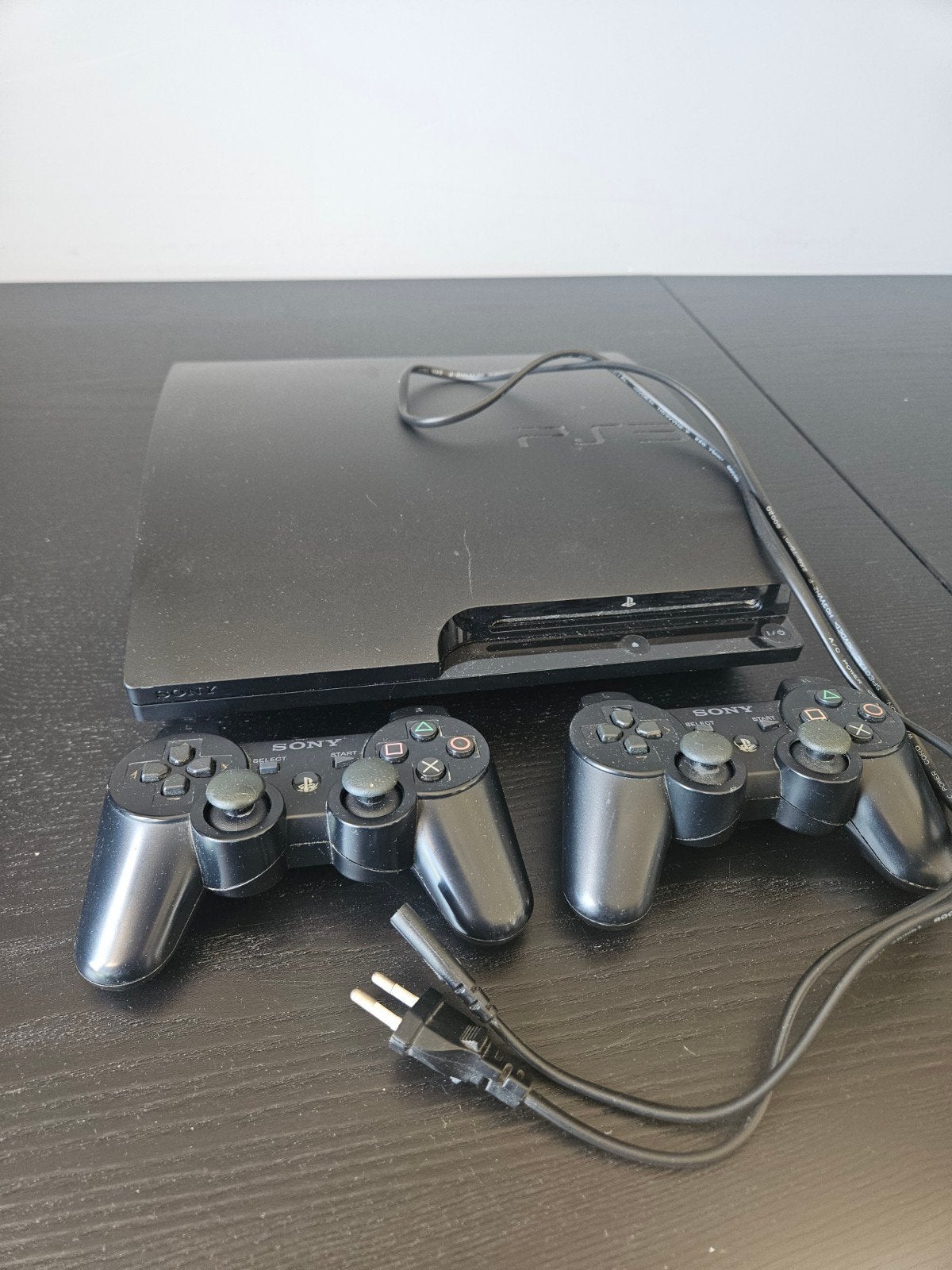 Sony PlayStation 3 Slim met 2 controllers, Ophalen, Gebruikt, Met 2 controllers, 250 GB