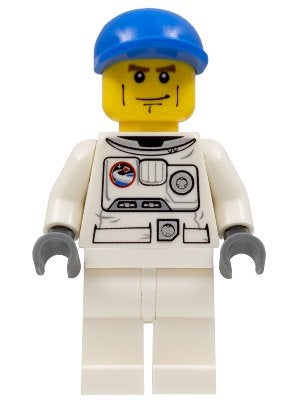 LEGO City cty0221 Spacesuit, White Legs, Blue Short Bill Cap, Kinderen en Baby's, Lego, Ophalen of Verzenden, Minifiguur, City