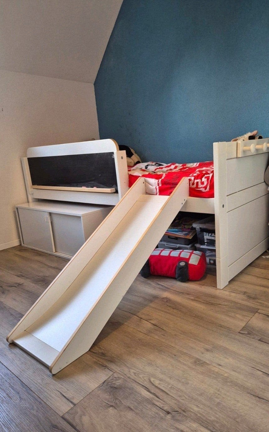 Lifetime kajuitbed 90x200cm wit, 85 tot 100 cm, Gebruikt, 180 cm of meer, Ophalen