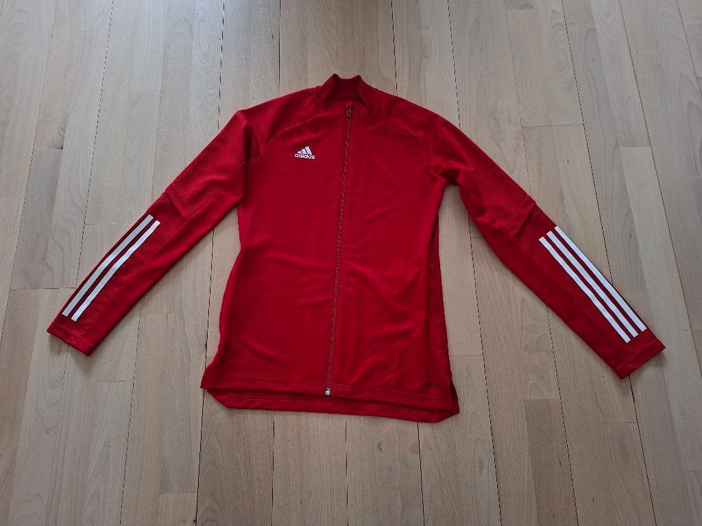 Adidas trainingsjack XS valt als 176 ZGAN, Adidas, Jongen of Meisje, Sport- of Zwemkleding, Ophalen of Verzenden