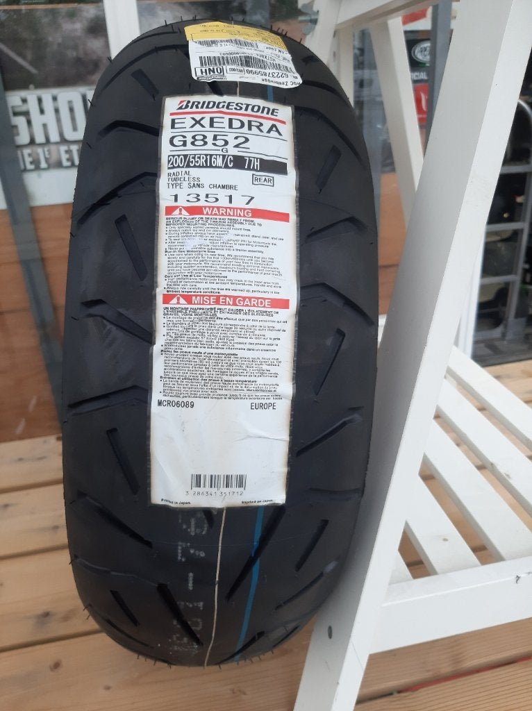 Bridgestone exedra G852 200/55R16M/C motorband band nieuw, Pascalstraat 6 1704 RD Heerhugowaard, Nieuw, Ophalen of Verzenden, Helmen Store