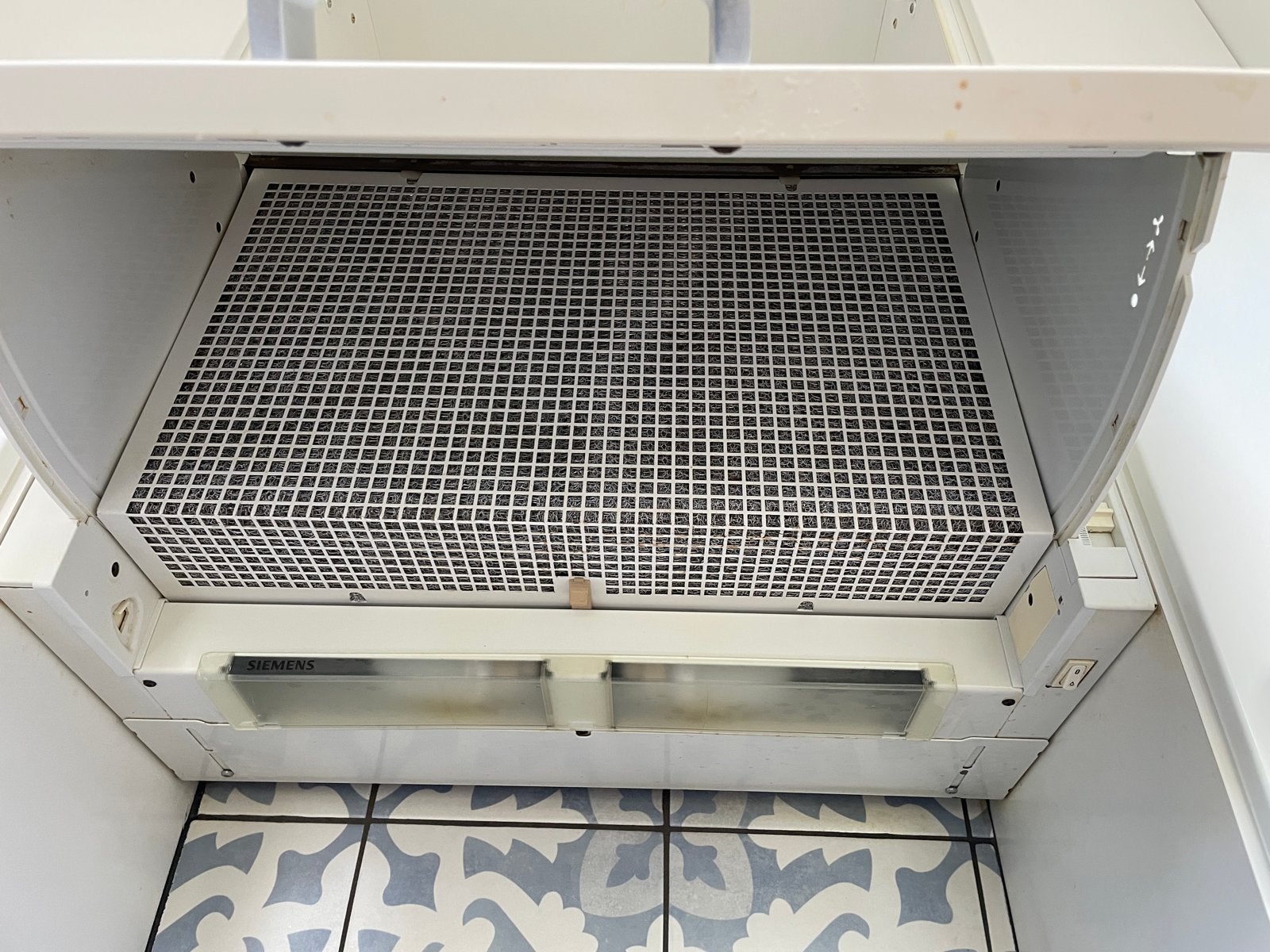 Siemens Vlakschermkap - Inbouw afzuigkap, Witgoed en Apparatuur, Ophalen, Gebruikt, Minder dan 200 m³ per uur, Inbouw