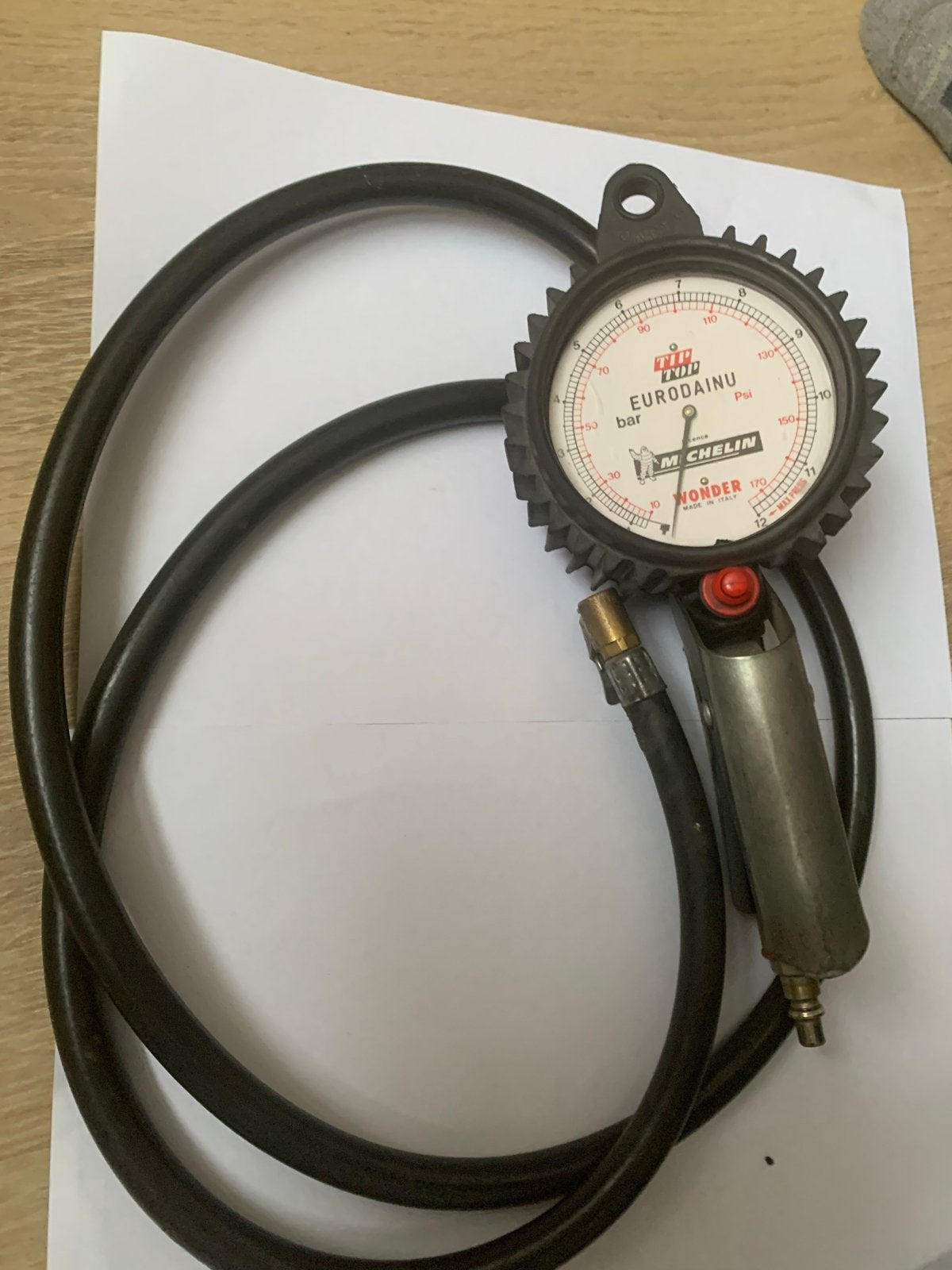 Professionele Michelin Bandenpomp - 12 bar met lange slang, Ophalen, Gebruikt