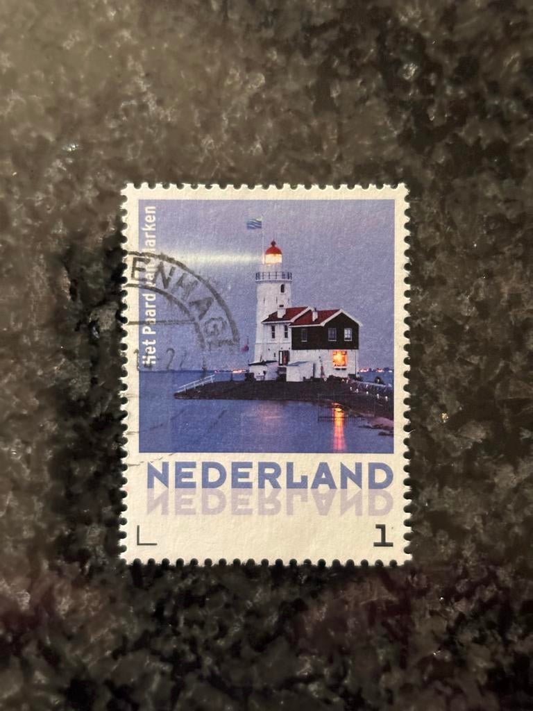 Gestempelde postzegel Nederland - Het Paard van Marken, Verzenden, Na 1940, Gestempeld