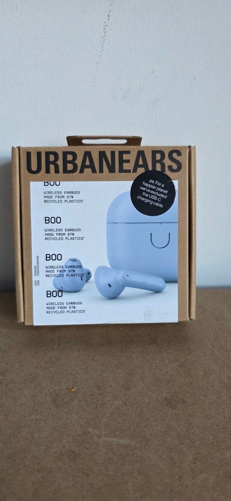 Urbanears Boo draadloze oordopjes - Lichtblauw, Overige merken, Ophalen of Verzenden, Zo goed als nieuw, Blauw
