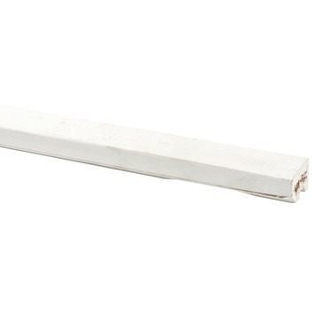 Glaslat grenen 10x19 mm lengte 270 cm, Ophalen, 75 m² of meer, Wit, Overige typen