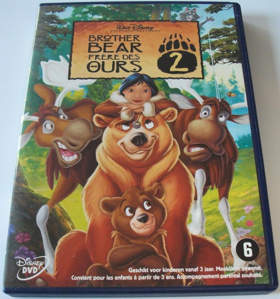 Dvd *** BROTHER BEAR 2 *** Walt Disney, Avontuur, Ophalen of Verzenden, Zo goed als nieuw, Vanaf 6 jaar