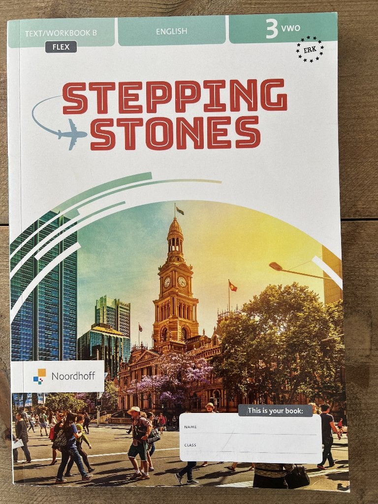 Stepping Stones 3 VWO, Ophalen of Verzenden, Zo goed als nieuw, Overige niveaus, Engels