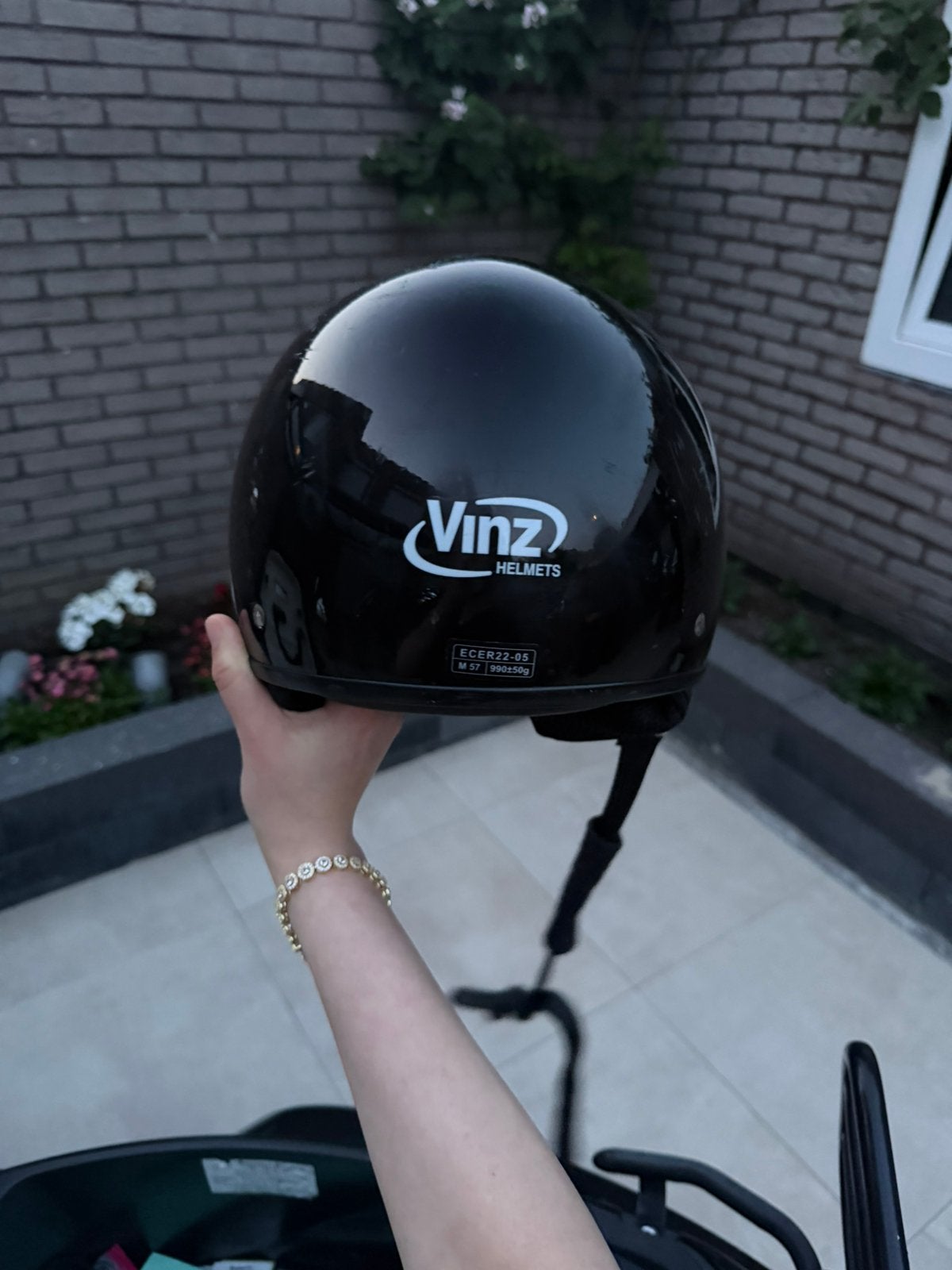 Scooter helm, Fietsen en Brommers, Brommerhelmen, Ophalen of Verzenden, Gebruikt, Medium