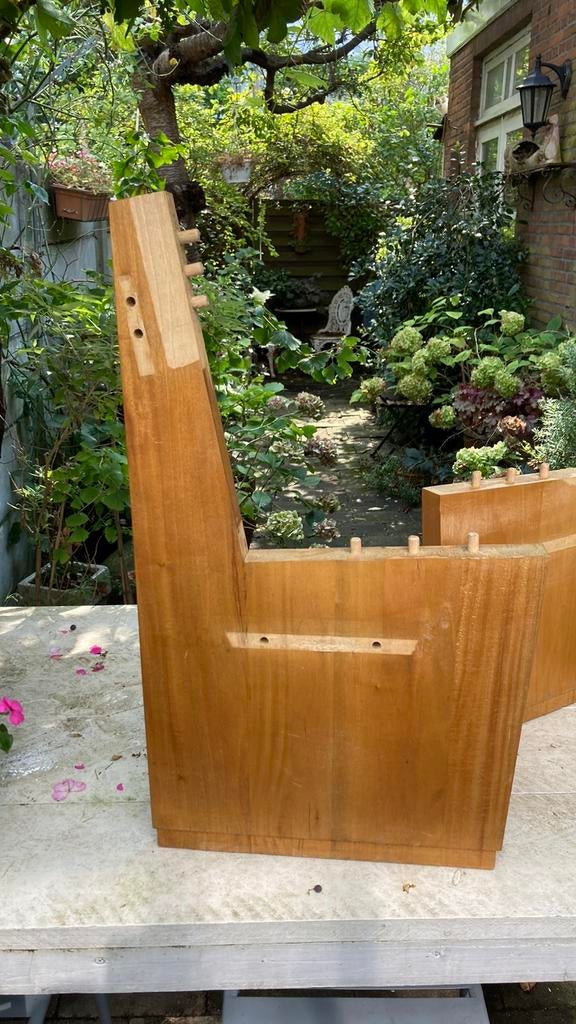 Hardhouten tuinbank onderstel, Tuin en Terras, Ophalen, Gebruikt, Hout