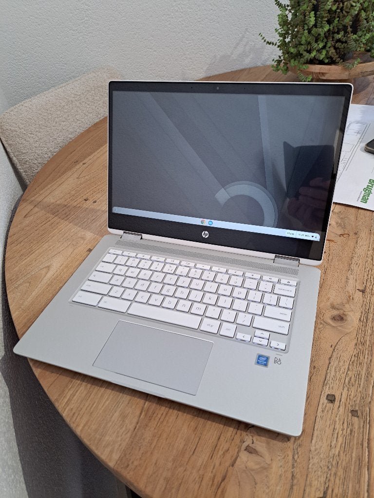 HP Chromebook x360, Computers en Software, Chromebooks, 14 inch, 4 GB of minder, Qwerty, Touchscreen