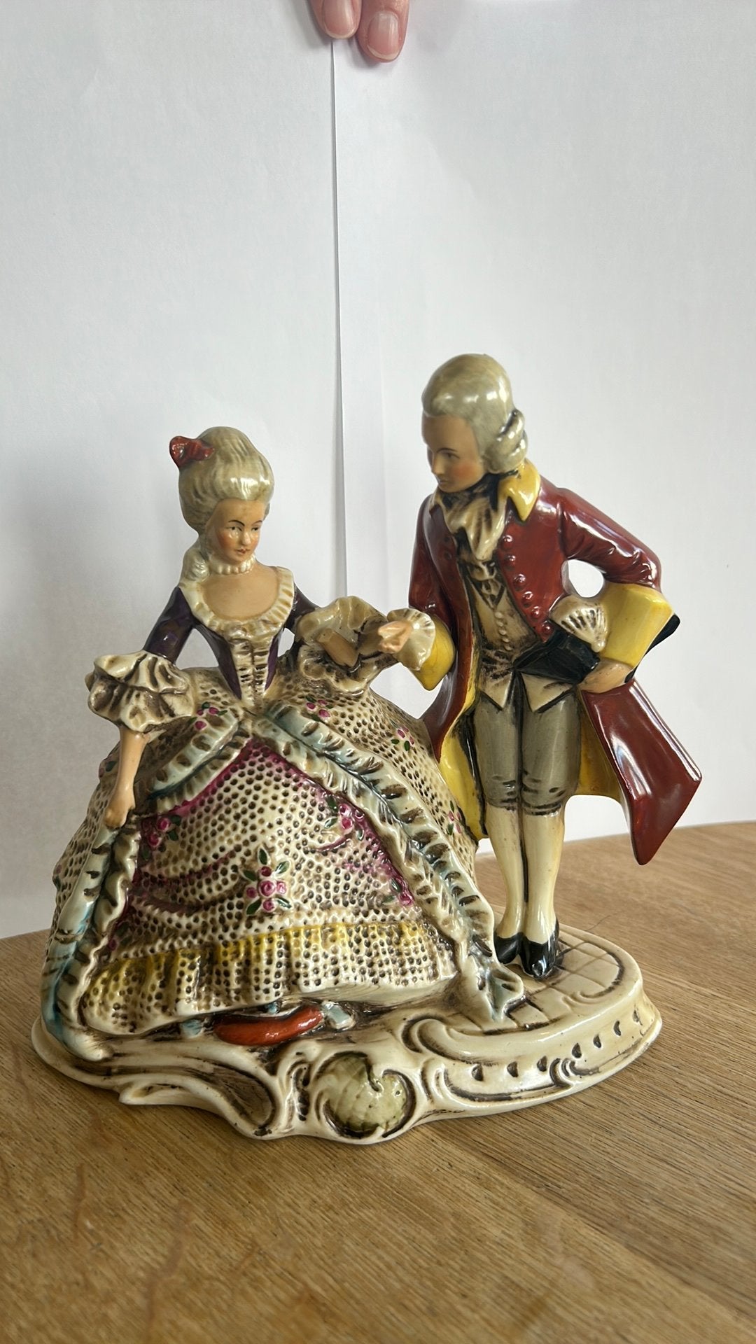 Vintage Gräfenthal porseleinen dansend paar – 25 cm, Ophalen of Verzenden, Gebruikt, Mens