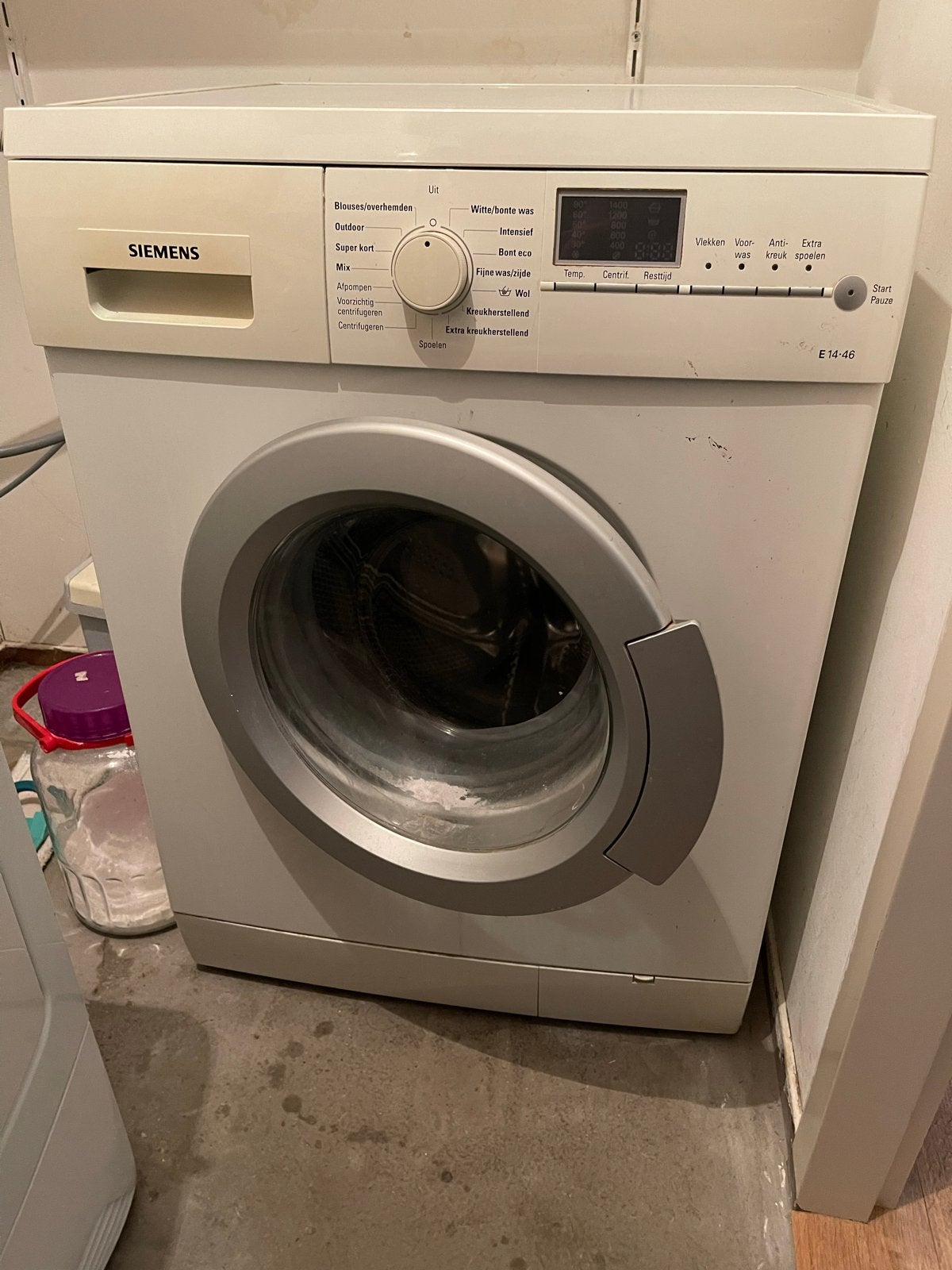 Siemens WM14E460NL Wasmachine - Voorlader, Gebruikt, Ophalen of Verzenden, Voorlader, 85 tot 90 cm