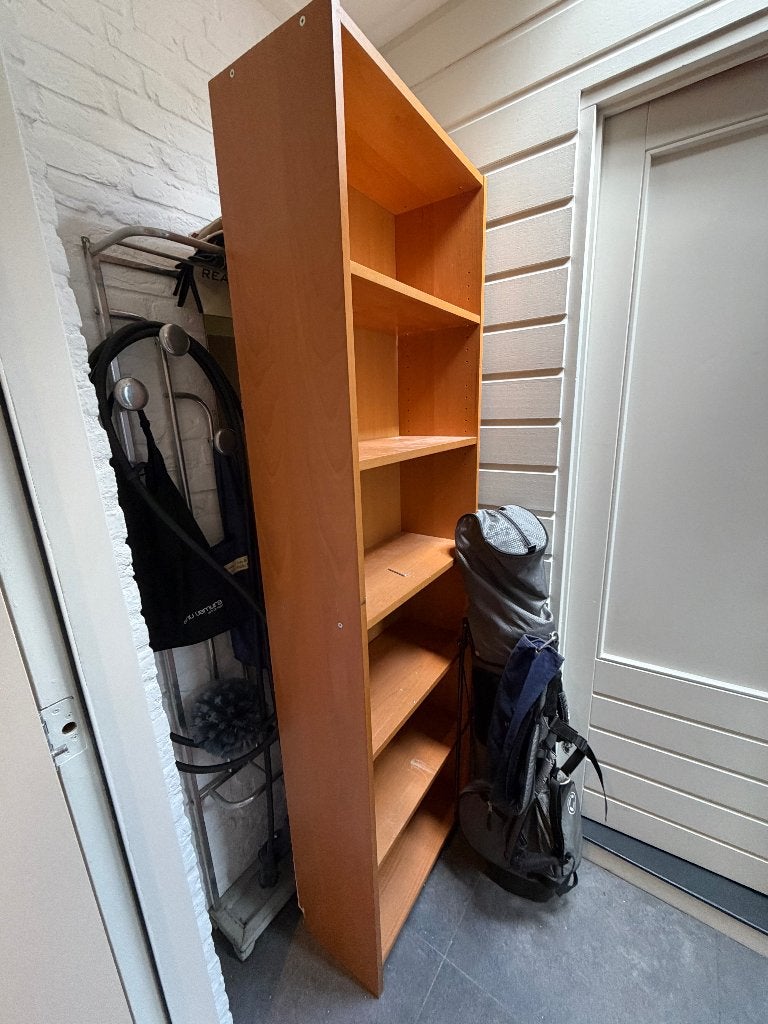 boekenkast BILLY kersenhout, Ophalen, Met plank(en), Gebruikt, 50 tot 100 cm