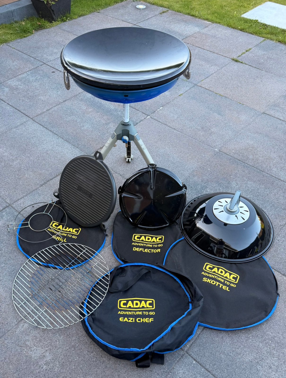 Cadac Eazi Chef Deluxe Skottelbraai met accessoires, Ophalen, Gebruikt