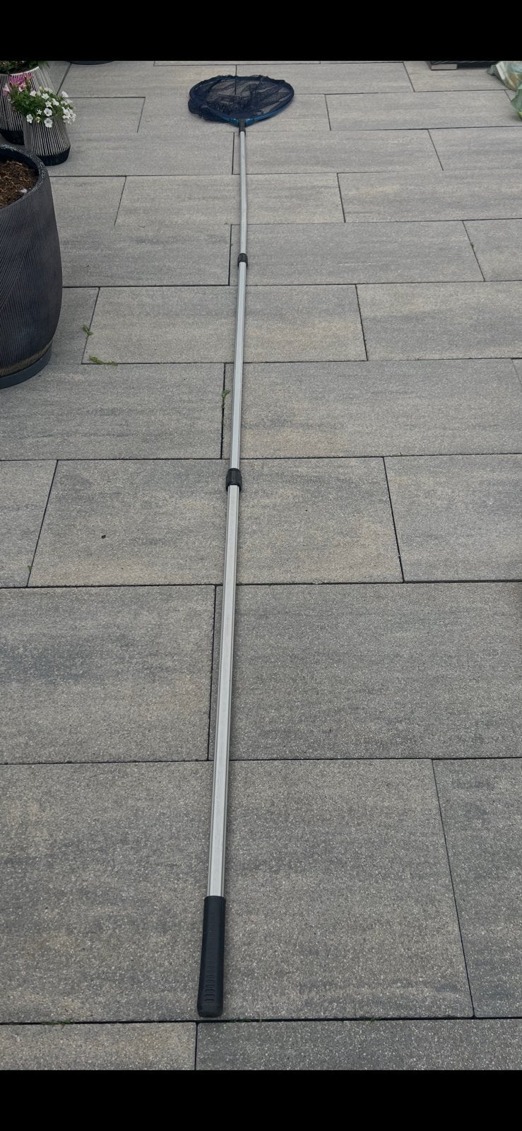 Aluminium schepnet steel compleet met net, Ophalen, Zo goed als nieuw, Net of Fuik