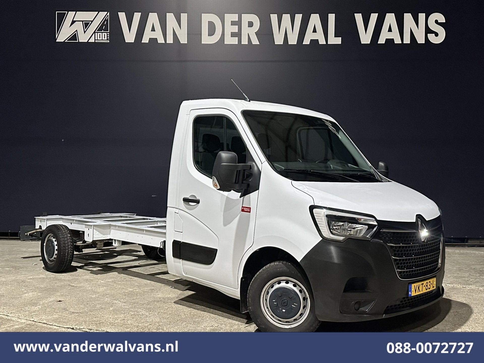 Renault Master 2.3 dCi 146pk Chassis Cabine Euro6 Airco | Na, Auto's, Stof, Gebruikt, 4 cilinders, Renault