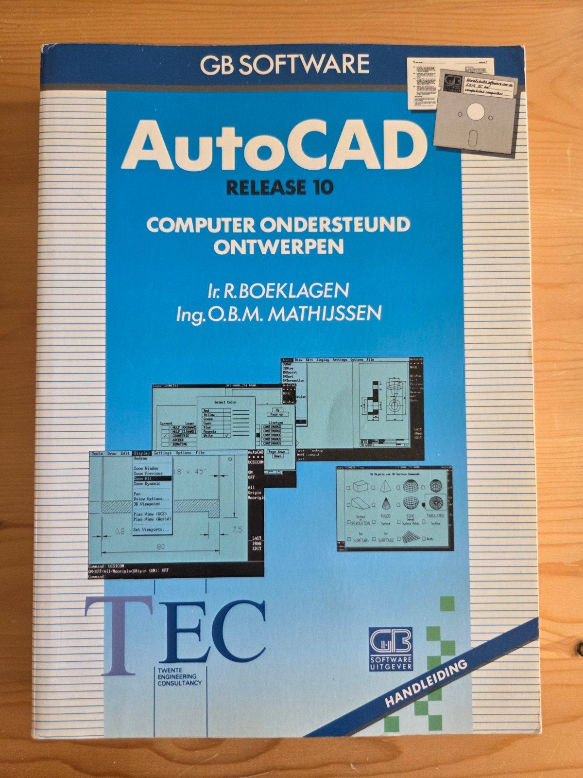 gb software autocad release 10 ir. r. boeklagen, Ophalen of Verzenden, Gelezen