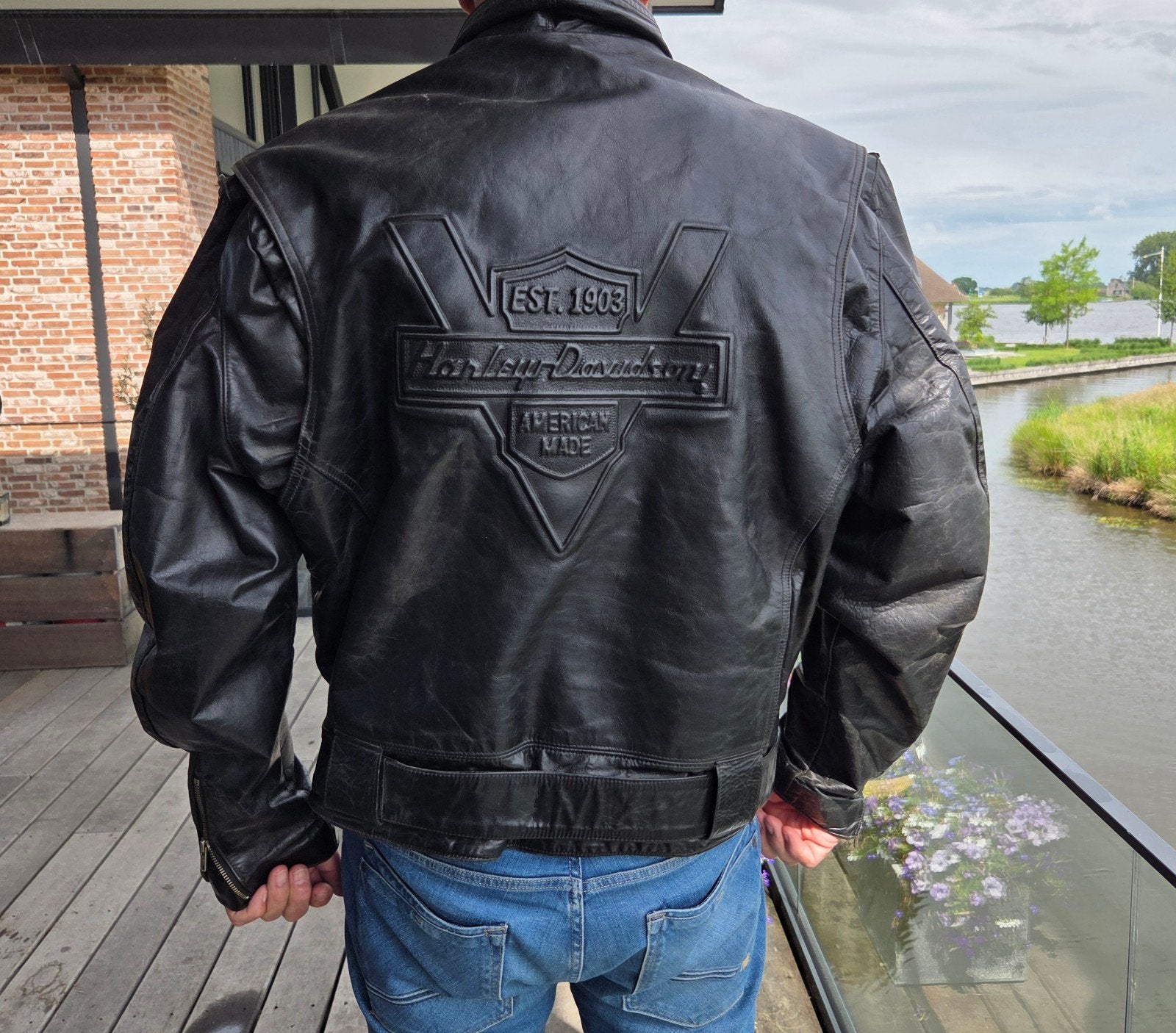 Harley-Davidson Leren Motorjas - Zwart, Maat XXL, Ophalen of Verzenden
