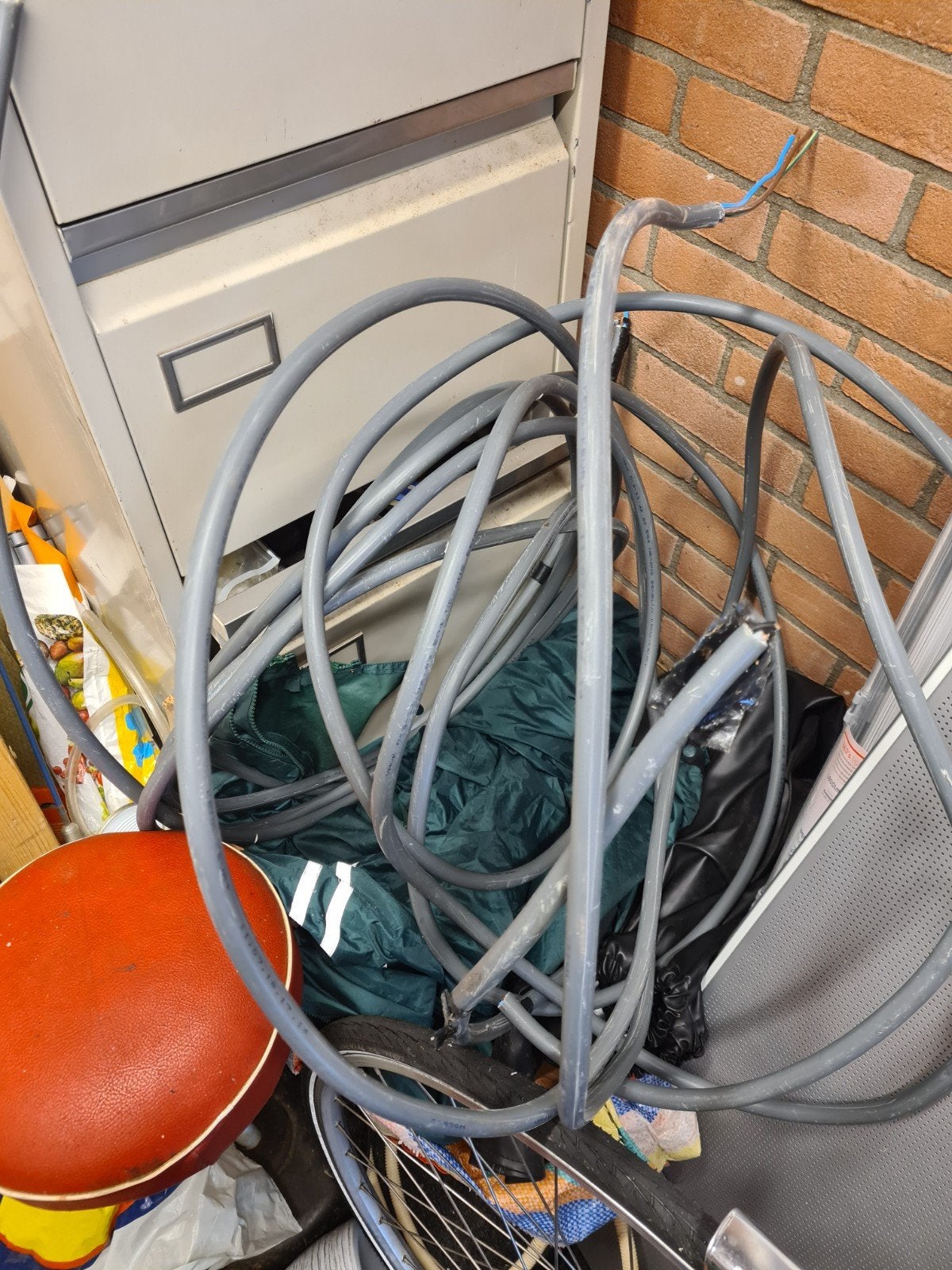 Grondkabel met stalen buitenmantel (13 meter), Ophalen, Kabel of Snoer
