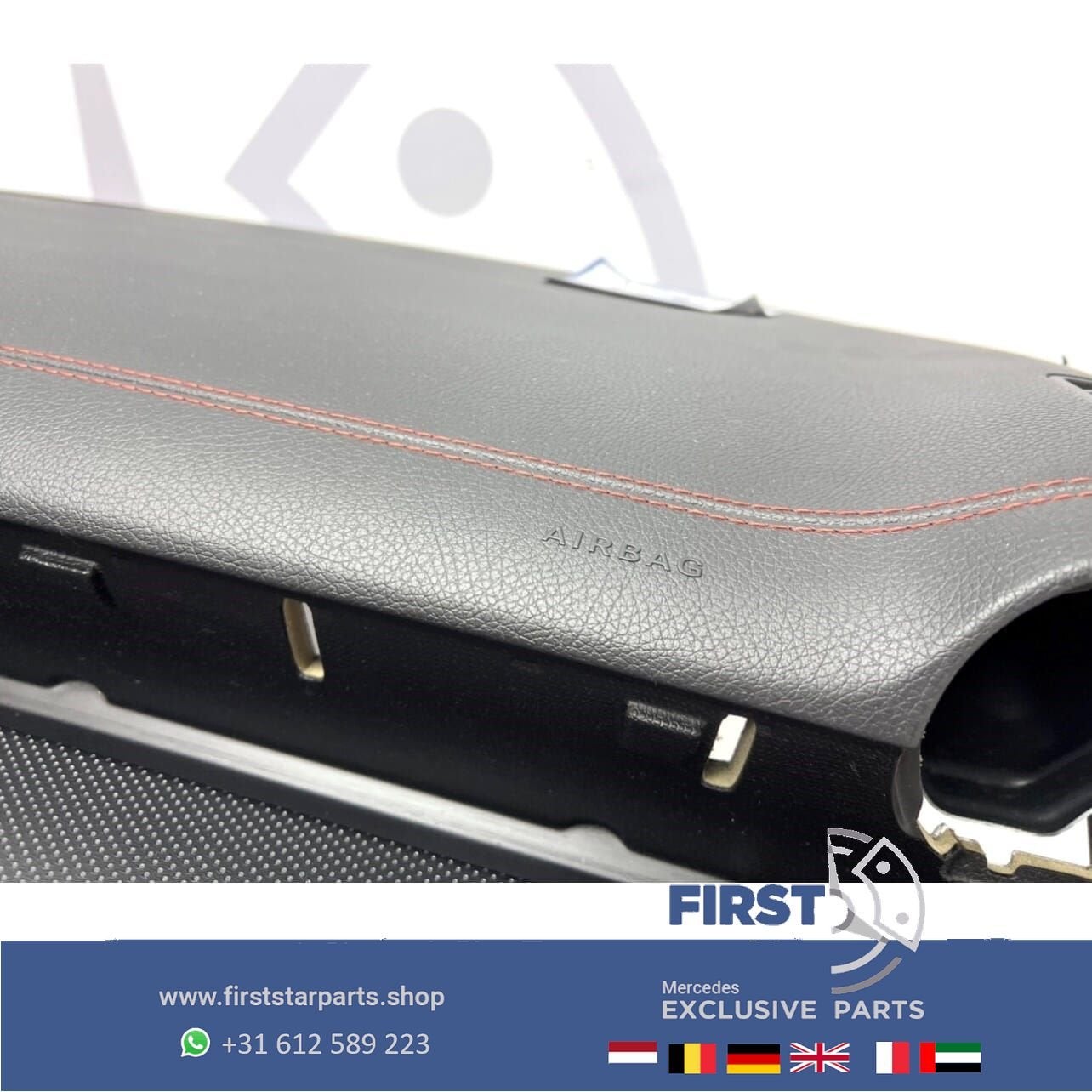W177 ZWART AMG DASHBOARD met RODE STIK Mercedes A KLASSE 201, Gebruikt, -, Ophalen of Verzenden, -