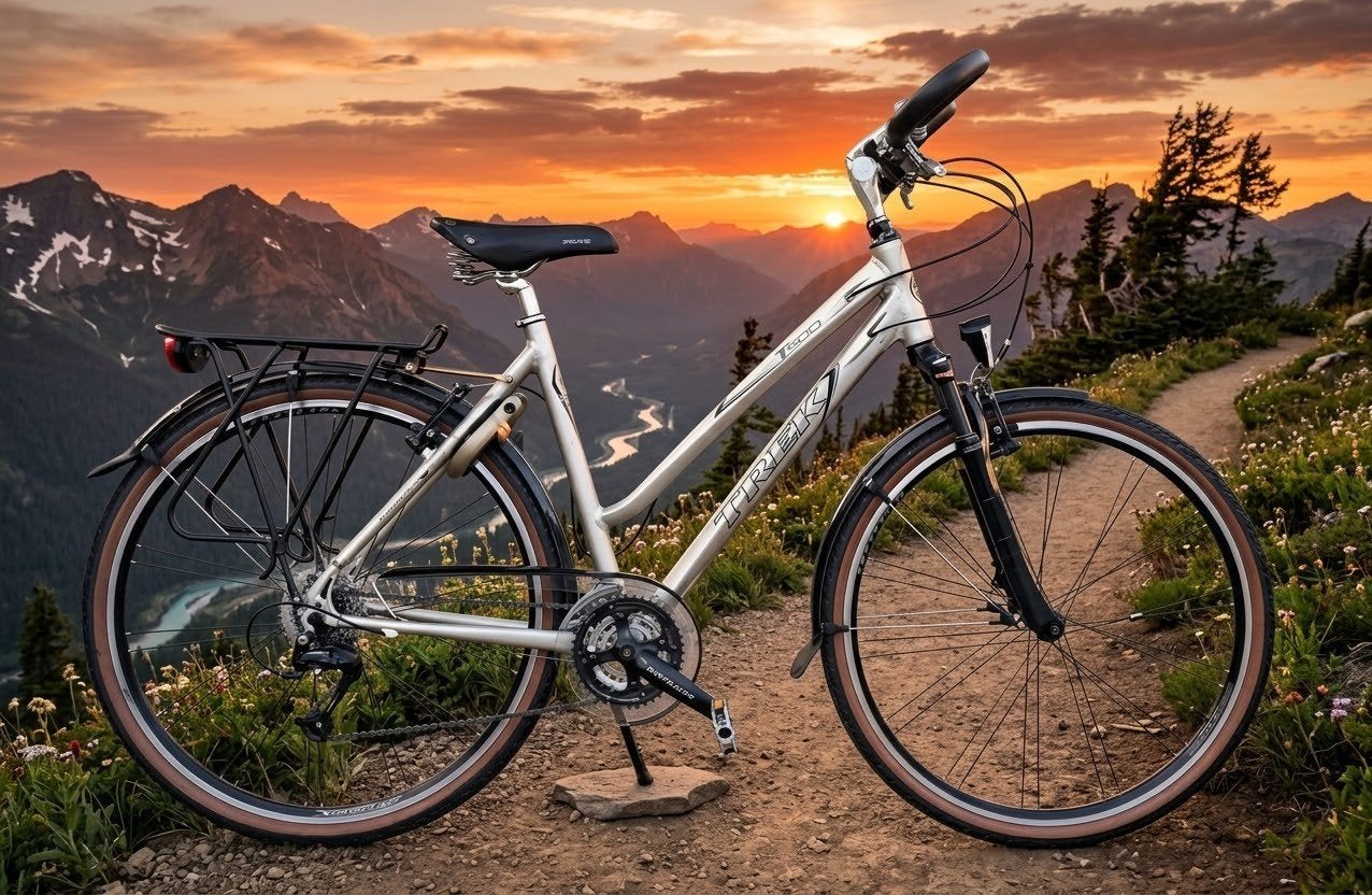 BIJNA NIEUWE Trek T500 Navigator Trekkingfiets 28"24V.H52cm, 28 inch, Velgrem, Zo goed als nieuw, Ophalen